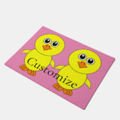 Cute Chick Thunder_Cove Deurmat (Schuin)