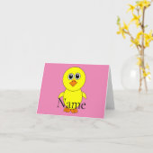 Cute Chick Thunder_Cove Kaart (Gele Bloem)