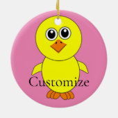 Cute Chick Thunder_Cove Keramisch Ornament (Achterkant)