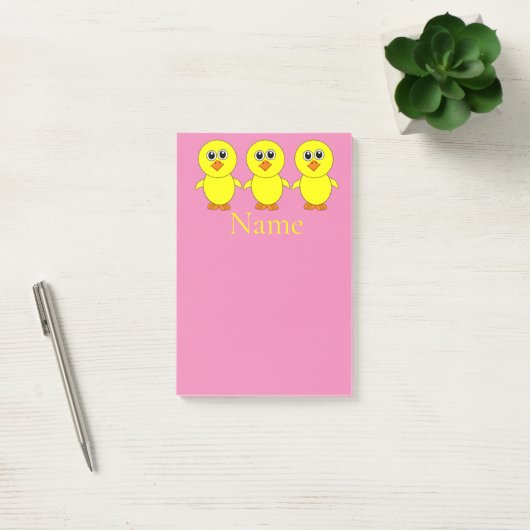 Cute Chick Thunder_Cove Post-it® Notes (Kantoor)