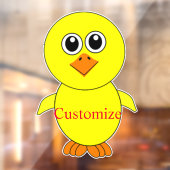 Cute Chick Thunder_Cove Raamsticker (Vel 2)