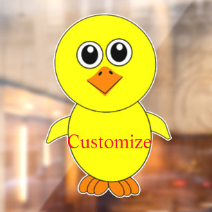 Cute Chick Thunder_Cove Raamsticker