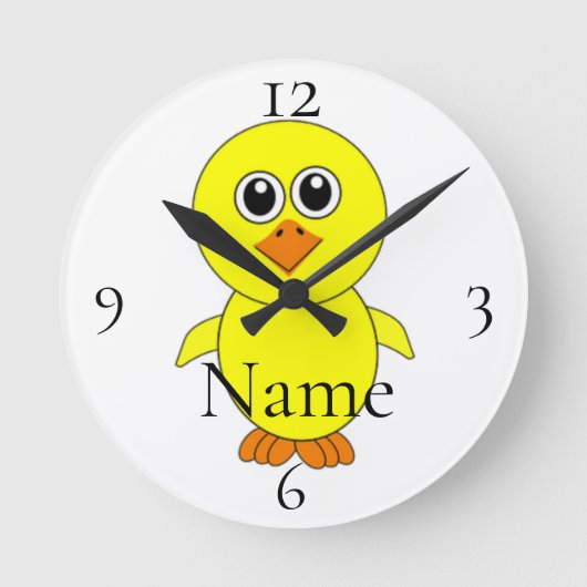 Cute Chick Thunder_Cove Ronde Klok (Voorkant)