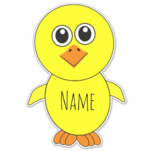Cute Chick Thunder_Cove Sticker (Voorkant)
