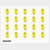 Cute Chick Thunder_Cove Vierkante Sticker (Vel)