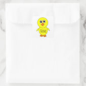 Cute Chick Thunder_Cove Vierkante Sticker (Tas)