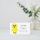 Cute Chick Thunder_Cove Visitekaartje (Staand voorkant)