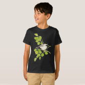 Cute Chickade in Poplar, Bird, Tree, Natuur T-shirt (Voorkant volledig)