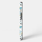 Cute Chickadee Bird Pattern Art iPhone Hoesje (Linkerkant)