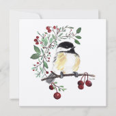 Cute Chickadee Painting Kaart (Voorkant)