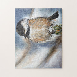 Cute Chickadee Painting Legpuzzel