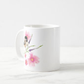 Cute Chickadee Waterverf Artwork Koffiemok (Voorkant links)