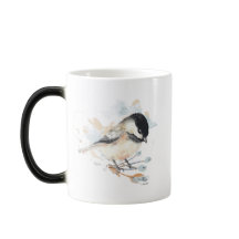 Cute Chickadee Waterverf