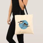 Cute Chickadees Canvas tas (Voorkant (product))