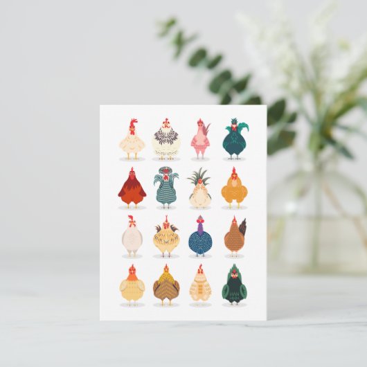 Cute Chicken Aankondiging (Staand voorkant)