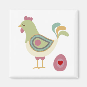Cute Chicken and the Egg Magneet