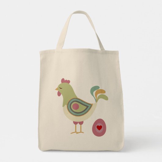 Cute Chicken and the Egg Tote Bag (Achterkant)