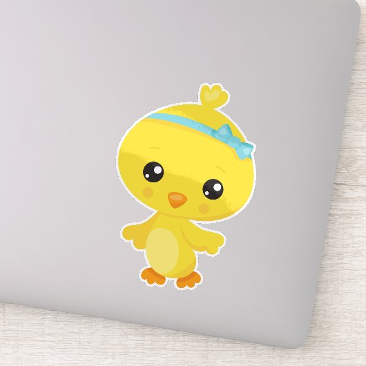 Cute Chicken, Baby Chicken, Chick, Little Chicken Sticker (Detail)