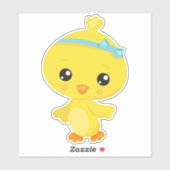 Cute Chicken, Baby Chicken, Chick, Little Chicken Sticker (Vel)