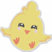 Cute Chicken, Baby Chicken, Little Chicken, Chick Sticker (Voorkant)