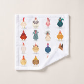 Cute Chicken Bad Handdoek (Wasdoekje)