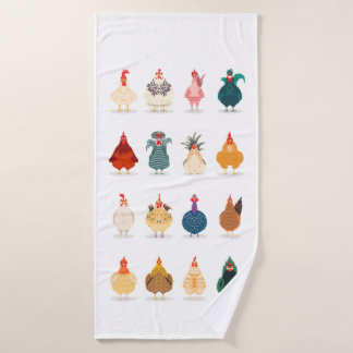 Cute Chicken Badhanddoek