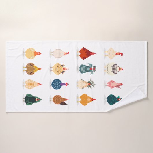 Cute Chicken Badhanddoek (Badhanddoek)