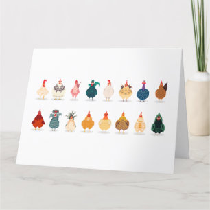 Cute Chicken Bedankkaart