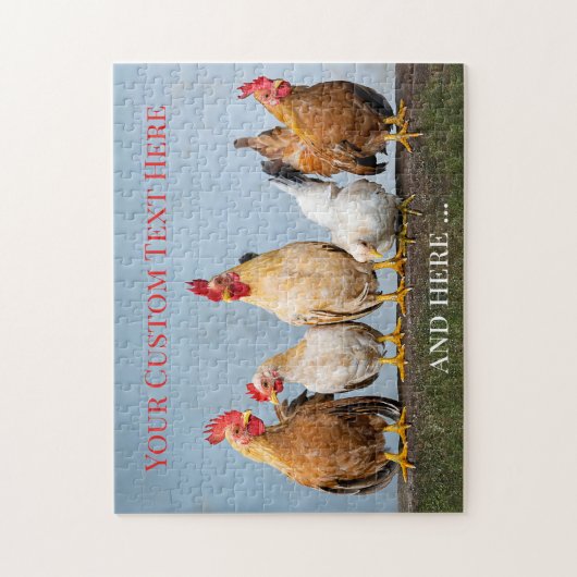 Cute Chicken Boerderij Birds Puzzle Legpuzzel (Verticaal)