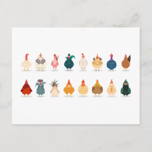 Cute Chicken Briefkaart