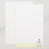Cute Chicken Briefpapier (Voorkant / Achterkant)