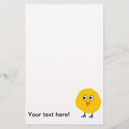 Cute Chicken cartoon Briefpapier (Voorkant)