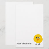 Cute Chicken cartoon Briefpapier (Voorkant / Achterkant)