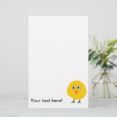 Cute Chicken cartoon Briefpapier (Staand voorkant)
