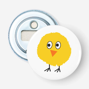 Cute Chicken cartoon Button Flesopener