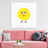 Cute Chicken cartoon Canvas Afdruk (Insitu (Woonkamer))