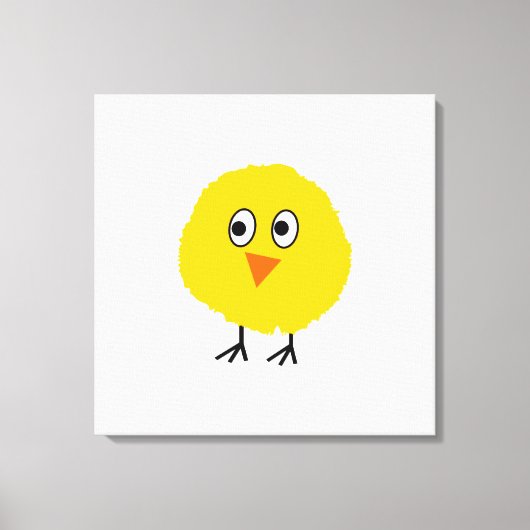 Cute Chicken cartoon Canvas Afdruk (Voorkant)