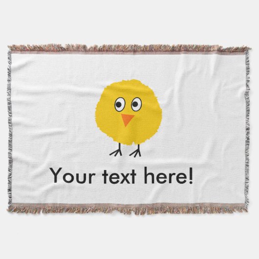 Cute Chicken cartoon Deken (Voorkant)