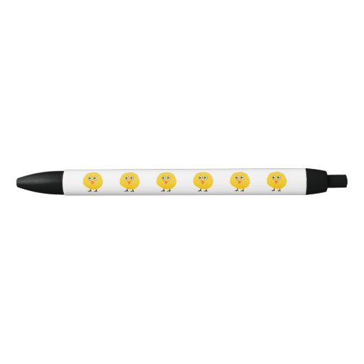Cute Chicken cartoon Zwarte Inkt Pen (Voorkant)
