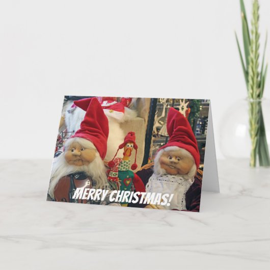 Cute Chicken Christmas Greeting Card! Feestdagen Kaart (Voorkant)
