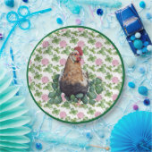 Cute Chicken & Clover | St Patrick's Day Papieren Bordje (Feest)