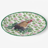 Cute Chicken & Clover | St Patrick's Day Papieren Bordje (Gekanteld)