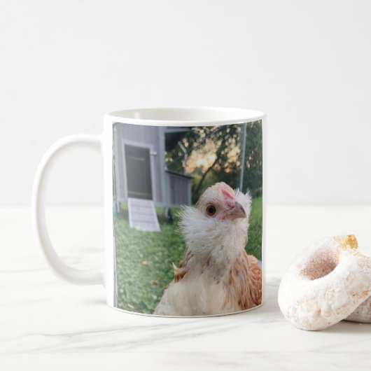 Cute Chicken Coffee Mug – Farmhouse Style Koffiemok (Met donut)