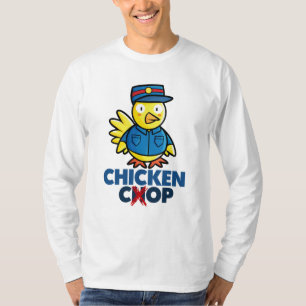 Cute Chicken Cop Design Mannen T-Shirt