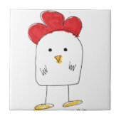 Cute Chicken Dolby Doodle Tegeltje (Voorkant)