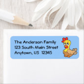 Cute Chicken Etiket (Insitu)