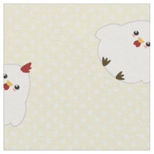 Cute Chicken Fabric Stof