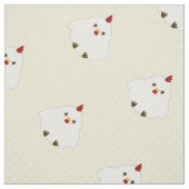 Cute Chicken Fabric Stof (Swatch)