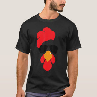 Cute Chicken Face  Halloween Kostuum Mannen Vrouwe T-shirt