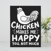 Cute Chicken Farmer Sarcastic| Gift for Father Day (Staand voorkant)